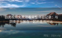 白虎视频免费观看完整体验记录：与同类平台放在一起的直观对比