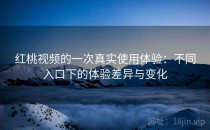 红桃视频的一次真实使用体验：不同入口下的体验差异与变化