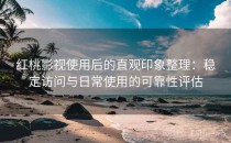 红桃影视使用后的直观印象整理：稳定访问与日常使用的可靠性评估