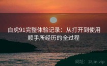白虎91完整体验记录：从打开到使用顺手所经历的全过程