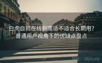 白虎自扣在线到底适不适合长期用？普通用户视角下的优缺点盘点