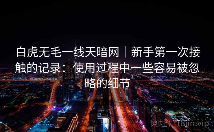 白虎无毛一线天暗网｜新手第一次接触的记录：使用过程中一些容易被忽略的细节  第2张