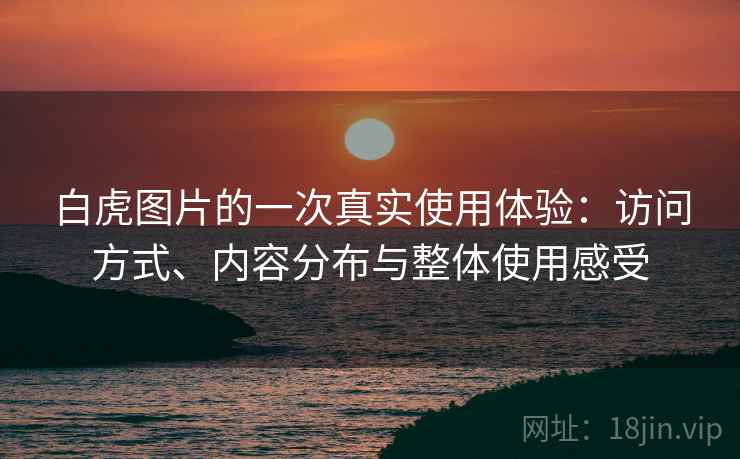 白虎图片的一次真实使用体验：访问方式、内容分布与整体使用感受  第2张