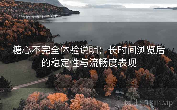 糖心不完全体验说明:长时间浏览后的稳定性与流畅度表现 第1张 糖心不完全体验说明:长时间浏览后的稳定性与流畅度表现 第1张