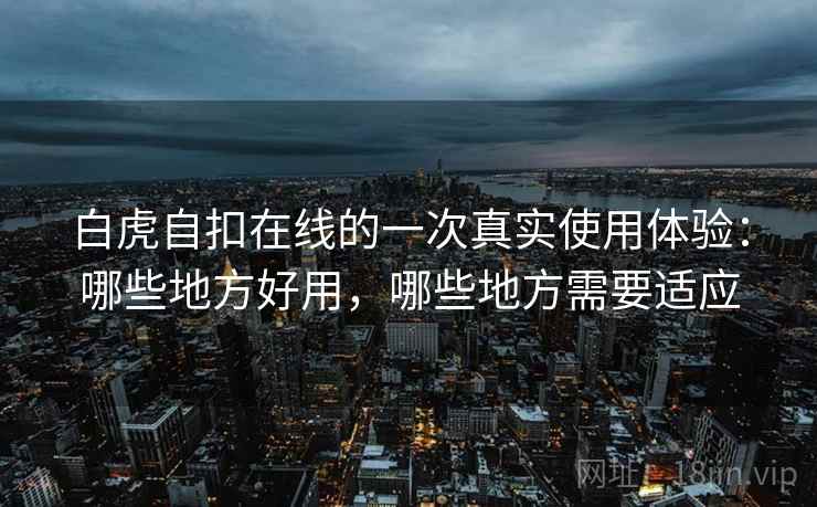 白虎自扣在线的一次真实使用体验:哪些地方好用,哪些地方需要适应 第1张 白虎自扣在线的一次真实使用体验:哪些地方好用,哪些地方需要适应 第1张